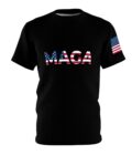 Unisex MAGA Tee with Flag Sleeve
