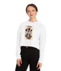 Trick or Tequila Women's Cropped Hoodie – Spooky Season Style - Image 6
