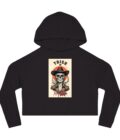 Trick or Tequila Women's Cropped Hoodie – Spooky Season Style