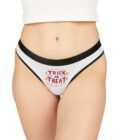 Halloween Themed Women's Thongs - Trick or Treat Design - Image 3