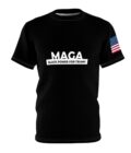 MAGA Black Power Tee - Unisex Cut & Sew T-Shirt with American Flag - Image 5