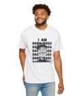 Funny Unisex Garment-Dyed T-Shirt - 'I AM DARK BAGA' Graphic Tee - Image 5