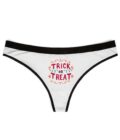 Halloween Themed Women's Thongs - Trick or Treat Design