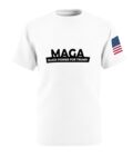 Unisex MAGA Tee - Black Power for Trump - American Flag Design - Image 5