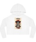 Trick or Tequila Women's Cropped Hoodie – Spooky Season Style - Image 4