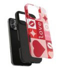 Romantic Love Phone Case – Kiss & Heart Design for Valentine's Day - Image 30