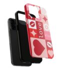 Romantic Love Phone Case – Kiss & Heart Design for Valentine's Day - Image 24