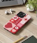 Romantic Love Phone Case – Kiss & Heart Design for Valentine's Day - Image 10