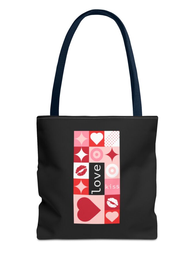 Love Kiss Heart Tote Bag - Perfect for Valentine's Day & Everyday Use
