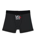 Funny Men's Boxers - 'Let's Skip the Small Talk' Comfy Underwear