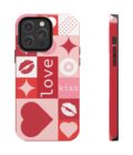 Romantic Love Phone Case – Kiss & Heart Design for Valentine's Day - Image 9