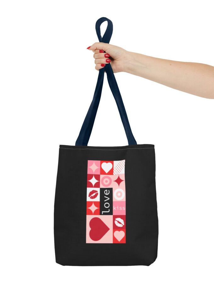 Love Kiss Heart Tote Bag - Perfect for Valentine's Day & Everyday Use