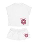 Cute Women's Short Pajama Set - 'Perfect Match' Donut Design for Cozy Nights