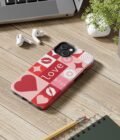 Romantic Love Phone Case – Kiss & Heart Design for Valentine's Day - Image 6