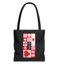 Love Kiss Heart Tote Bag - Perfect for Valentine's Day & Everyday Use
