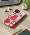 Romantic Love Phone Case – Kiss & Heart Design for Valentine's Day - Image 12