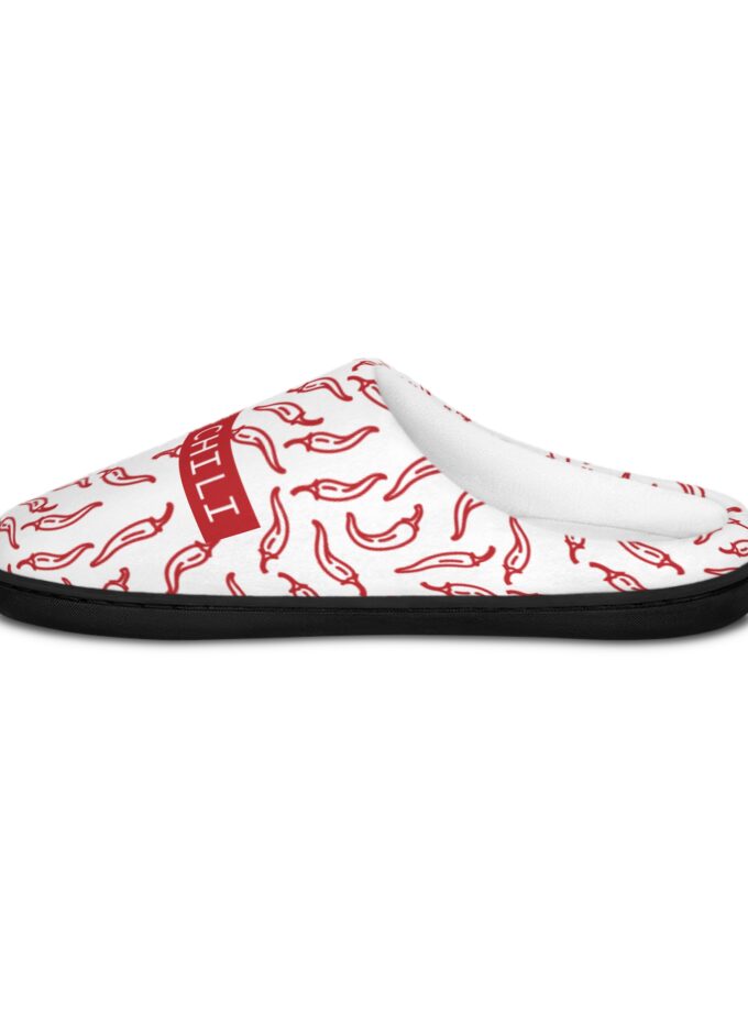 Funny Hot Chili Men's Indoor Slippers - Cozy Comfort for Foodies