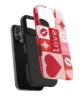 Romantic Love Phone Case – Kiss & Heart Design for Valentine's Day - Image 27