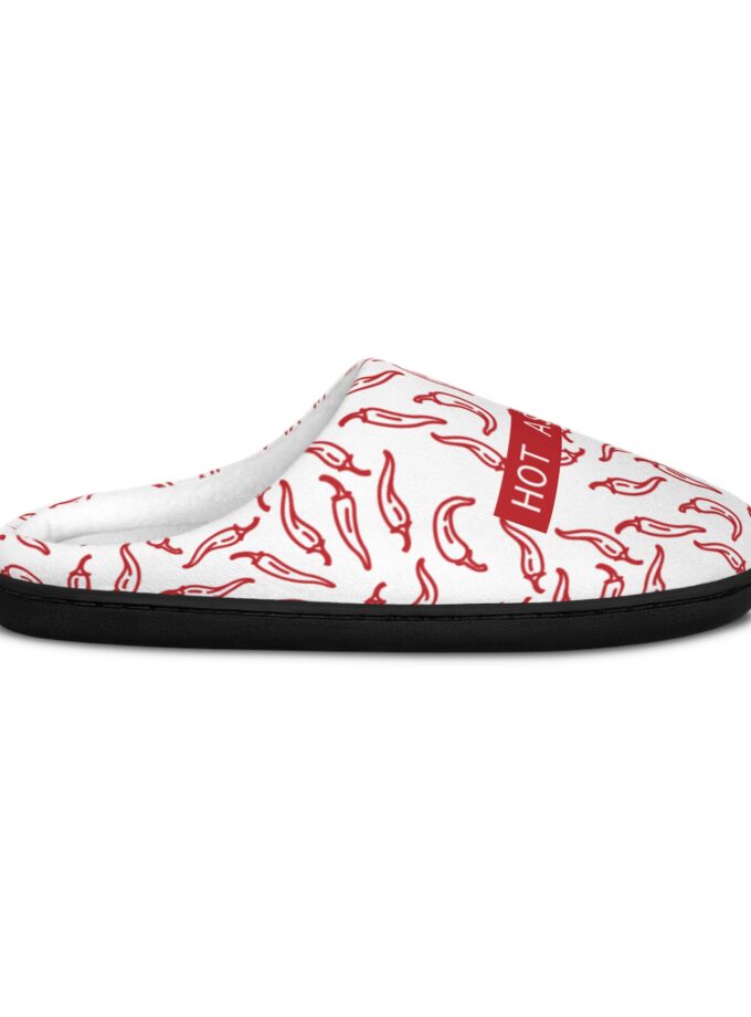Funny Hot Chili Men's Indoor Slippers - Cozy Comfort for Foodies