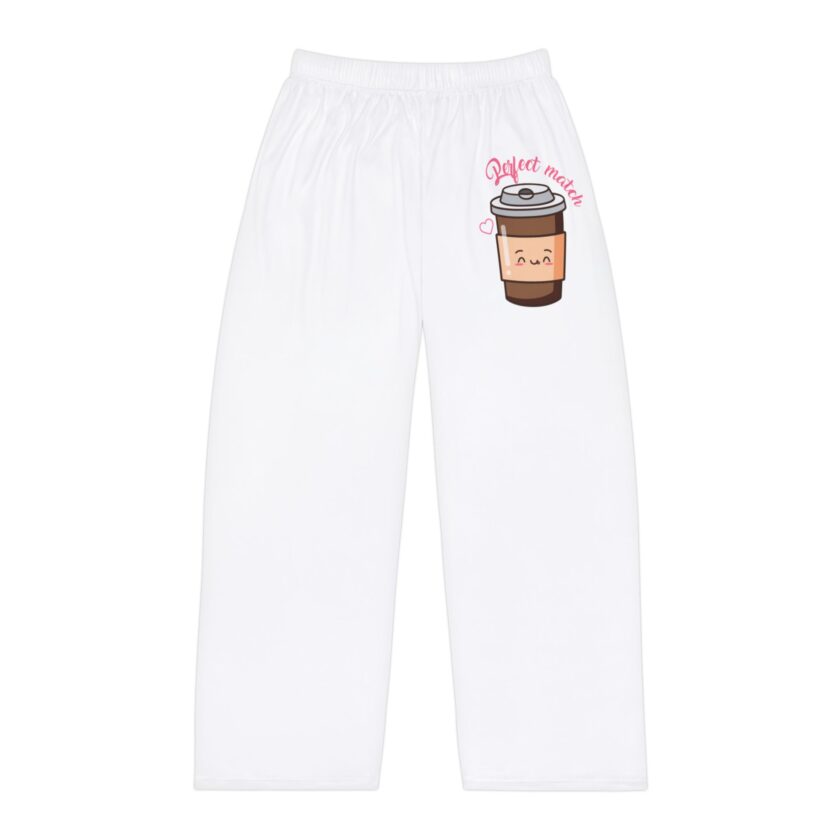 Cozy Men's Pajama Pants with Cute Coffee Cup Design