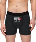 Funny Men's Boxers - 'Let's Skip the Small Talk' Comfy Underwear - Image 4