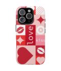 Romantic Love Phone Case – Kiss & Heart Design for Valentine's Day - Image 25
