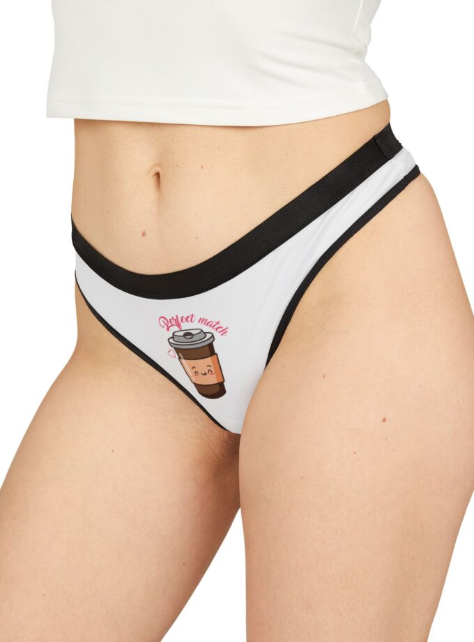 Coffee Lover Women's Thongs - Cute Reject Matches Design