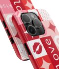 Romantic Love Phone Case – Kiss & Heart Design for Valentine's Day - Image 14