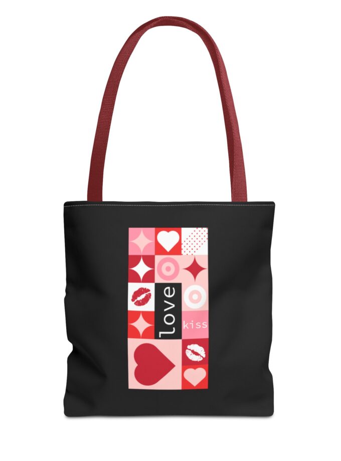 Love Kiss Heart Tote Bag - Perfect for Valentine's Day & Everyday Use