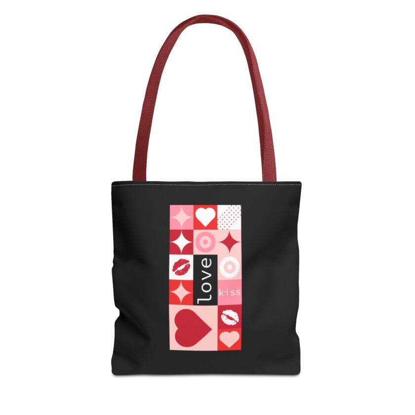 Love Kiss Heart Tote Bag - Perfect for Valentine's Day & Everyday Use - Image 5