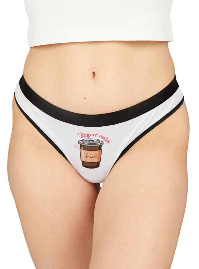 Coffee Lover Women's Thongs - Cute Reject Matches Design