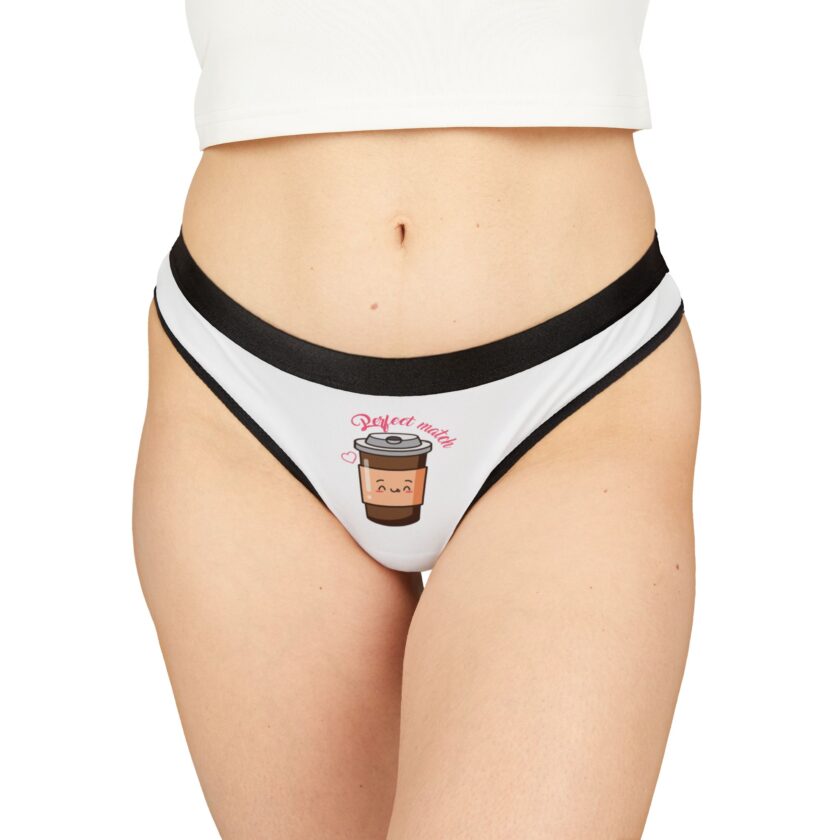 Coffee Lover Women's Thongs - Cute Reject Matches Design - Image 3