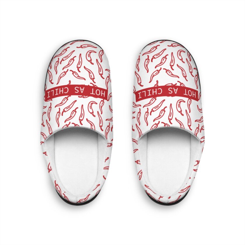 Funny Hot Chili Men's Indoor Slippers - Cozy Comfort for Foodies