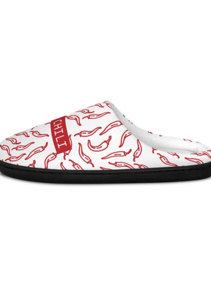 Funny Hot Chili Men's Indoor Slippers - Cozy Comfort for Foodies