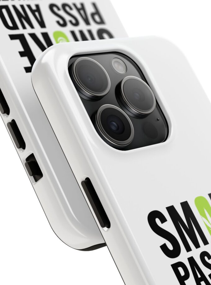 Inspirational Tough Phone Case - 'Smoke, Pass and Procrastinate'