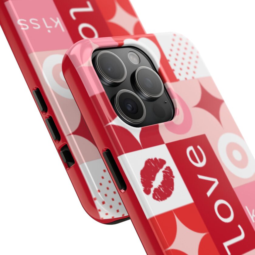 Romantic Love Phone Case – Kiss & Heart Design for Valentine's Day - Image 22