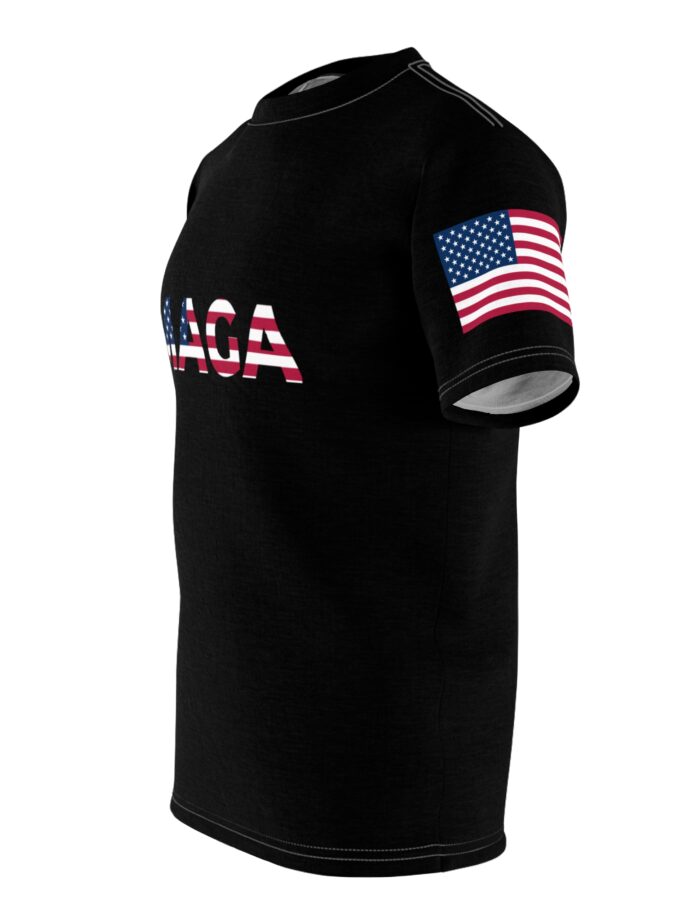 Unisex MAGA Tee with Flag Sleeve