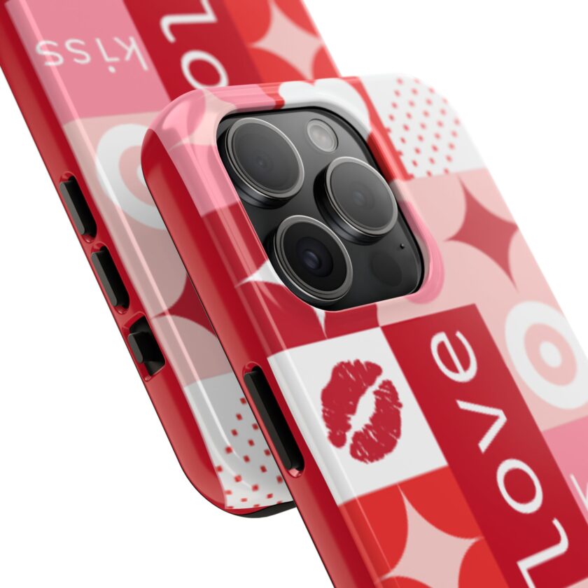 Romantic Love Phone Case – Kiss & Heart Design for Valentine's Day - Image 14