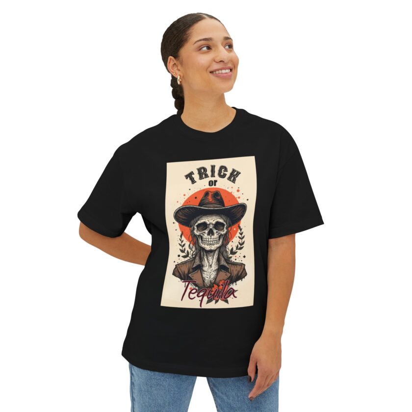 Unisex Oversized Tequila Boxy Tee - Perfect for Celebrations and Casual Outings - Image 3