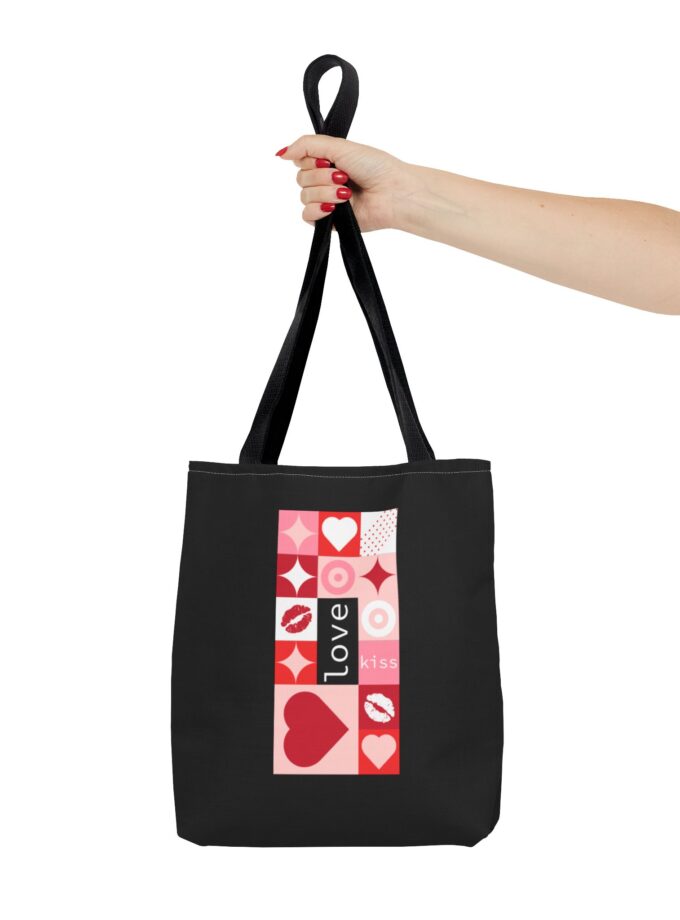 Love Kiss Heart Tote Bag - Perfect for Valentine's Day & Everyday Use