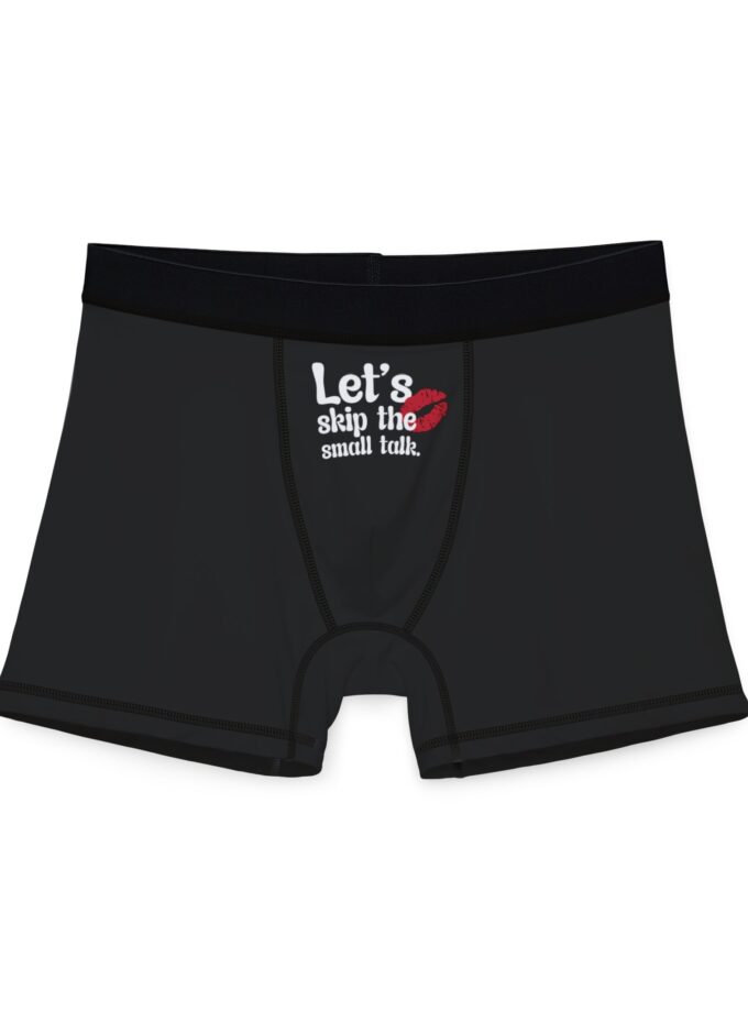 Funny Men's Boxers - 'Let's Skip the Small Talk' Comfy Underwear
