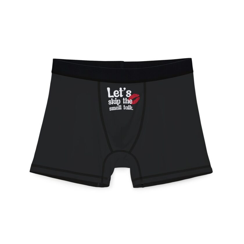 Funny Men's Boxers - 'Let's Skip the Small Talk' Comfy Underwear