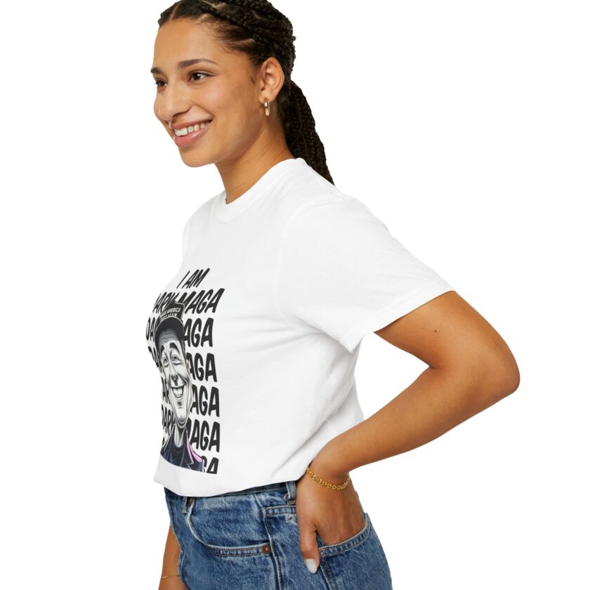 I Am Dark Maga Unisex Garment-Dyed T-Shirt - Fun Political Humor Tee - Image 5