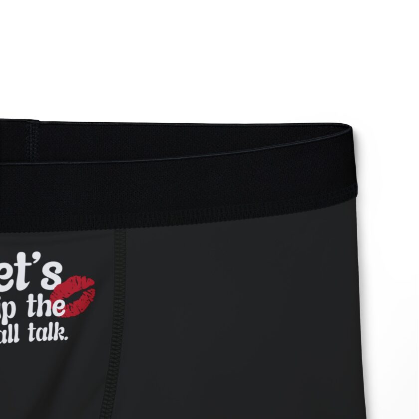 Funny Men's Boxers - 'Let's Skip the Small Talk' Comfy Underwear - Image 3
