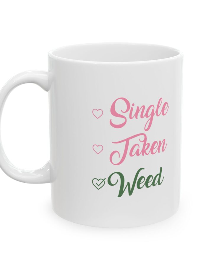 Motivational Ceramic Mug - "Single but Taken" Design | Perfect Gift for Coffee Lovers