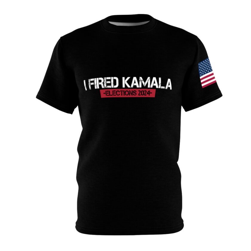 I Fired Kamala Unisex Cut & Sew Tee - Shirt with USA Flag
