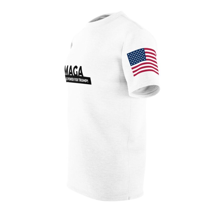 Unisex MAGA Tee - Black Power for Trump - American Flag Design - Image 7