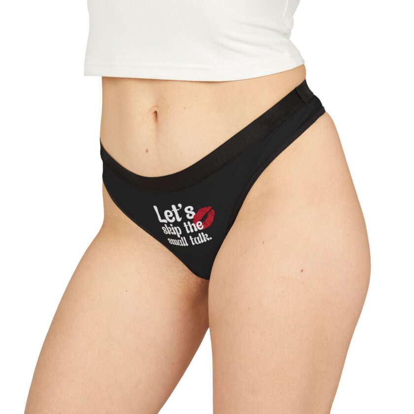 Playful Women's Thongs - "Let's Skip the Small Talk" - Image 4