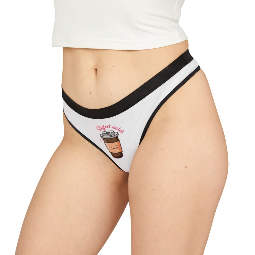 Coffee Lover Women's Thongs - Cute Reject Matches Design - Image 4