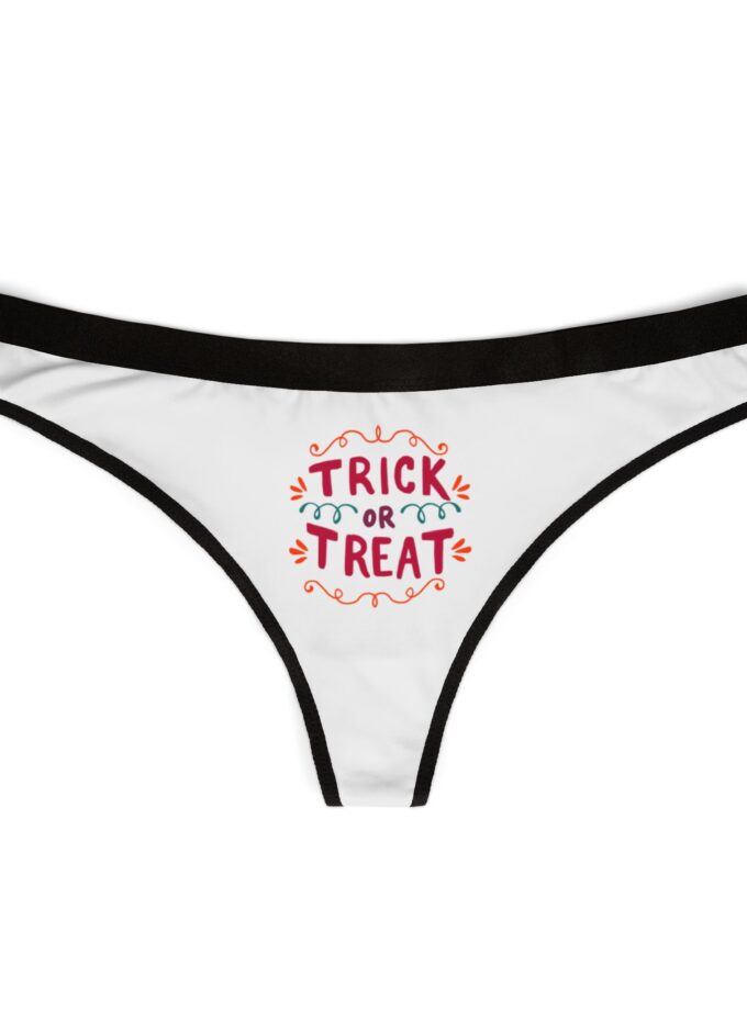 Halloween Themed Women's Thongs - Trick or Treat Design